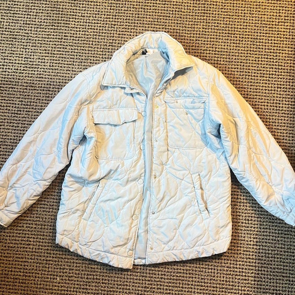 Baby Blue Button-Down Jacket